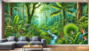 121 Mẫu Vẽ Tranh Tường Phòng Khách