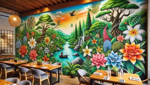 121 Mẫu Vẽ Tranh Tường Nhà Hàng