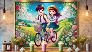 89 Mẫu Tranh Tường Quán Trà Sữa Đẹp