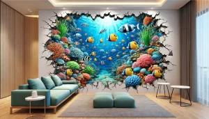 Vẽ Tranh Tường 3D: Xu Hướng Mới Trong Trang Trí Nội Thất