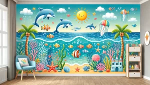 99 Mẫu vẽ tranh tường phòng ngủ dành cho bé ấn tượng