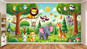 99 Mẫu vẽ tranh tường phòng ngủ dành cho bé ấn tượng
